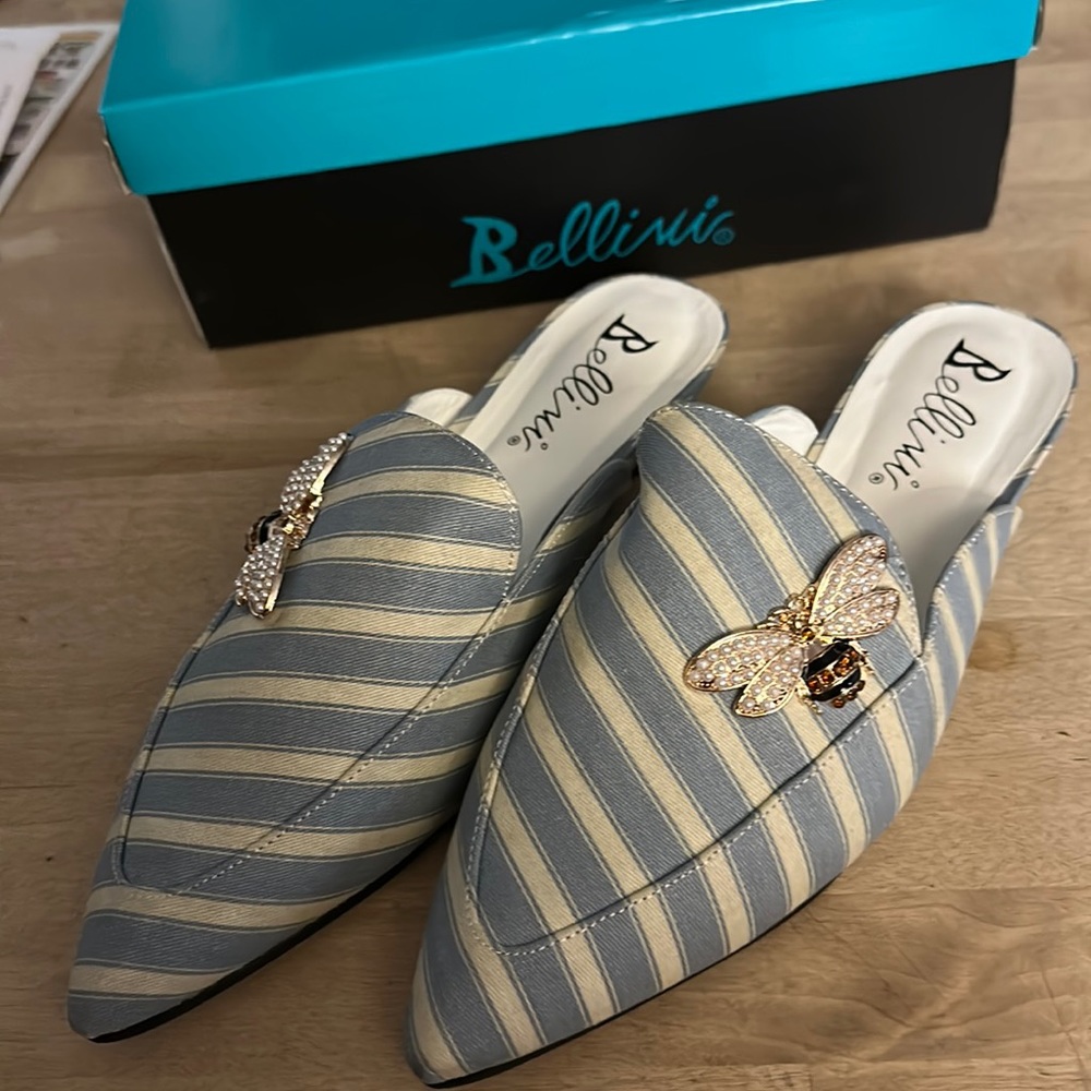 Slide on mule shoes